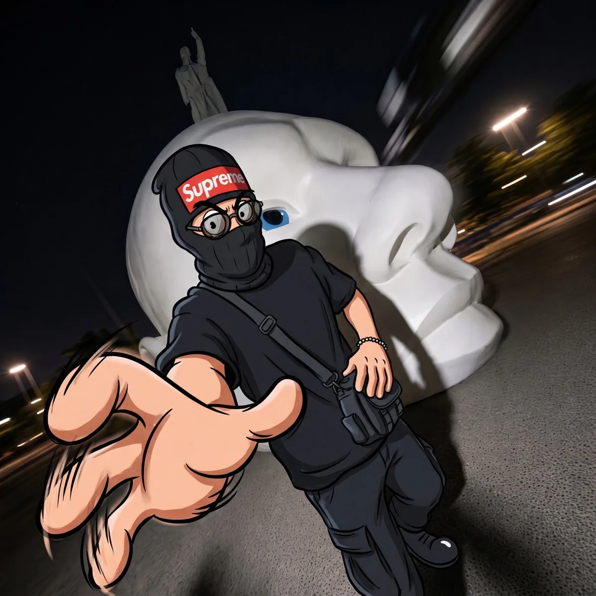 WA3R animated streetwear artist